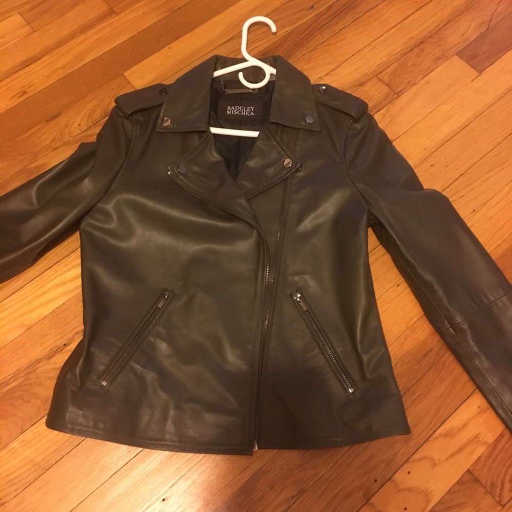 BADGLEY MISCHKA LEATHER JACKET